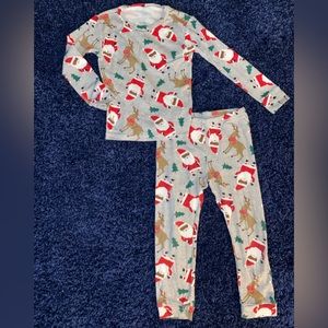 Carter’s 4T 2 Piece Christmas Black Santa Pajama Set